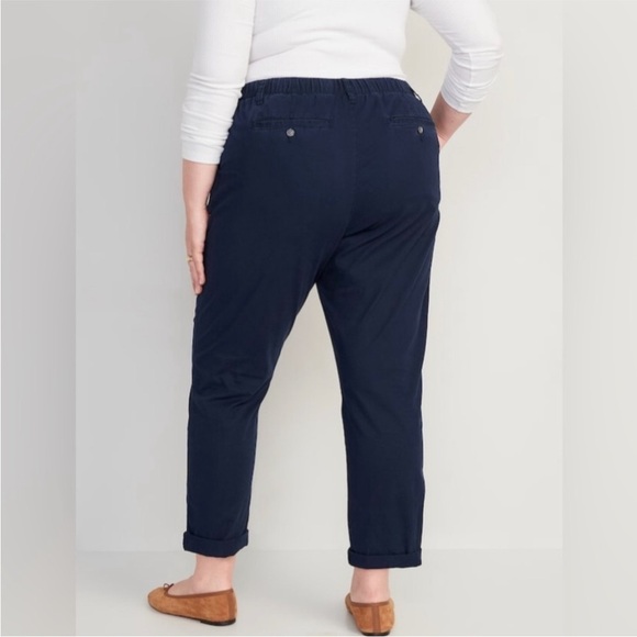 NWT! High-Waisted Navy OGC Chino Pants for Women - Medium Petite 💜 - Picture 8 of 8
